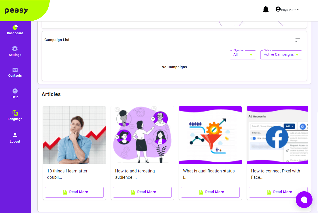 Peasy Marketing screenshot thumbnail 3